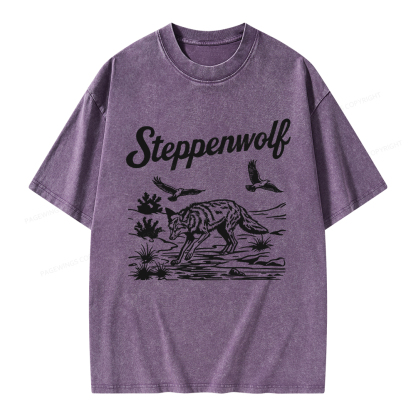 Pagewings Steppenwolf Unisex Washed T-shirt