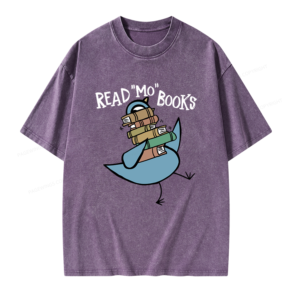 Pagewings Read More Books Unisex Washed T-shirt