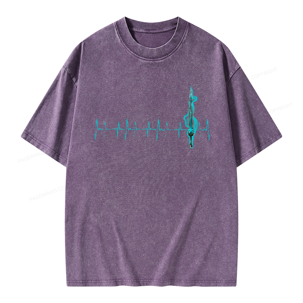 Pagewings Ten Heartbeats Stormlight Unisex Washed T-shirt