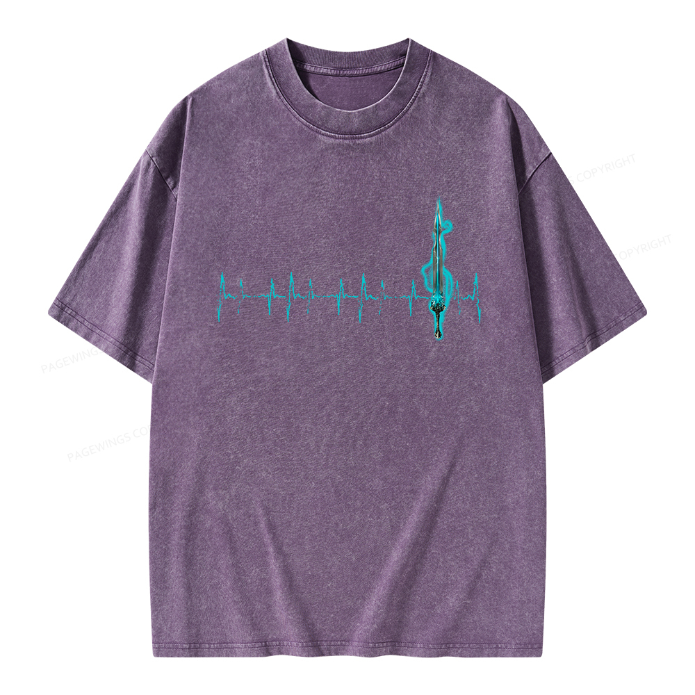 Pagewings Ten Heartbeats Stormlight Unisex Washed T-shirt