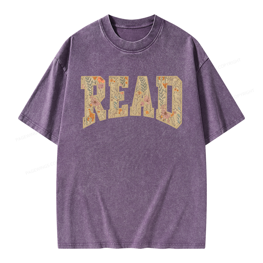 Pagewings Read  Unisex Washed T-shirt