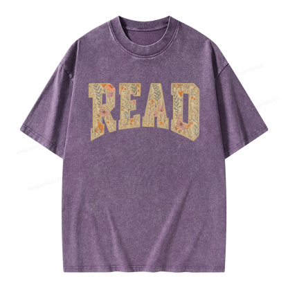 Pagewings Read  Unisex Washed T-shirt