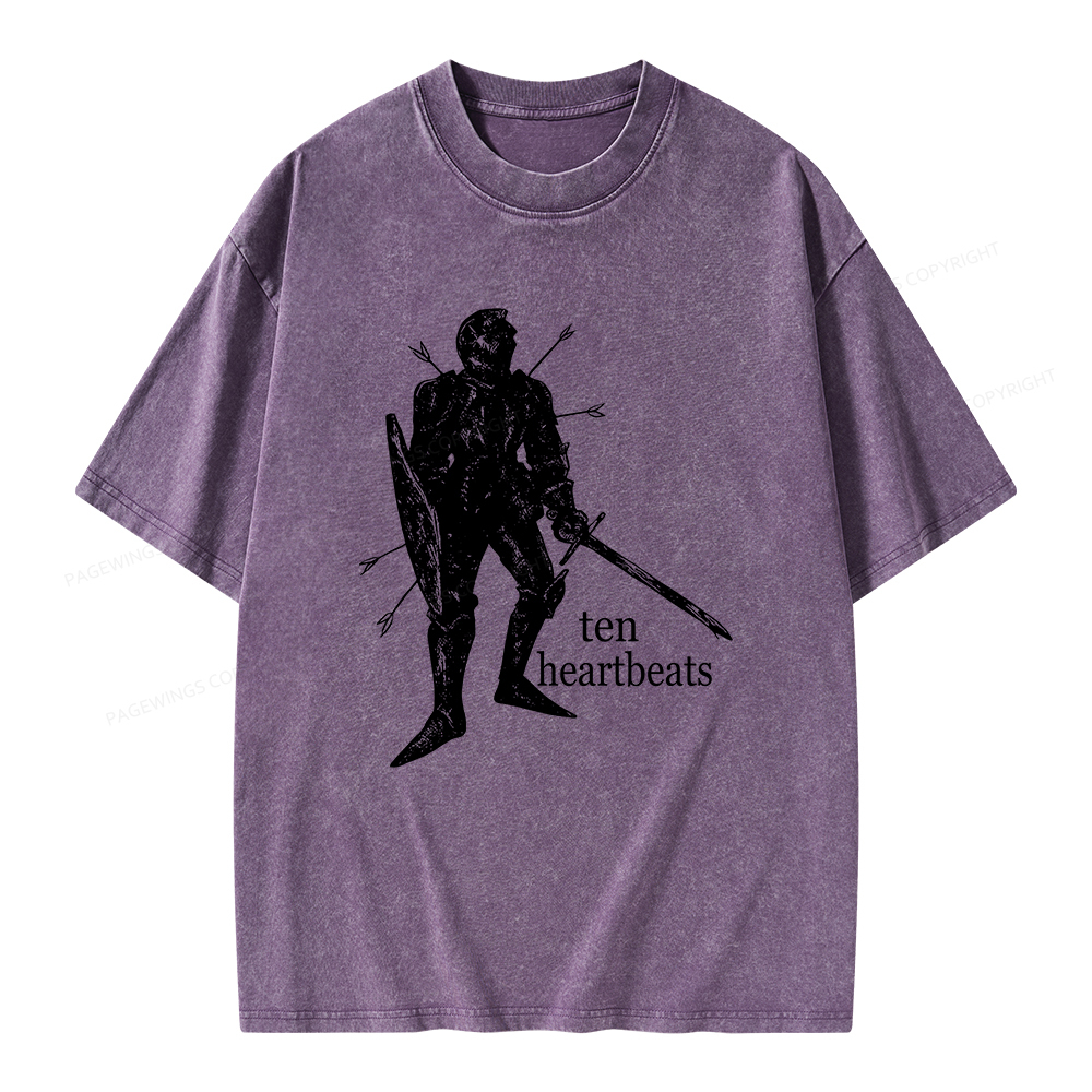 Pagewings Ten Heartbeats Unisex Washed T-shirt