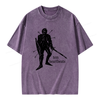 Pagewings Ten Heartbeats Unisex Washed T-shirt