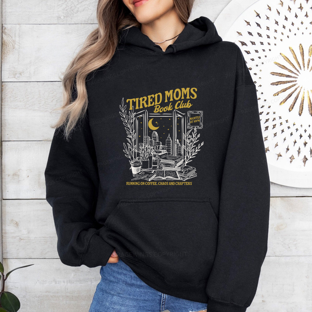 Pagewings Tired Moms Book Club Unisex Classic Hoodie