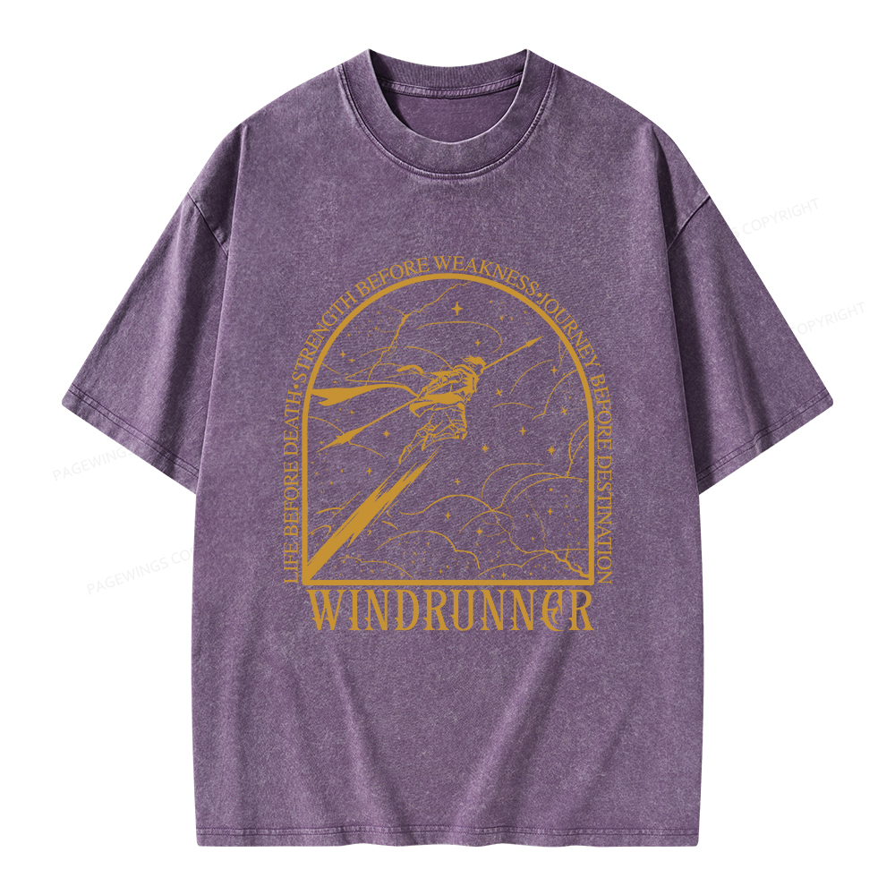 Pagewings Windrunner  Unisex Washed T-shirt