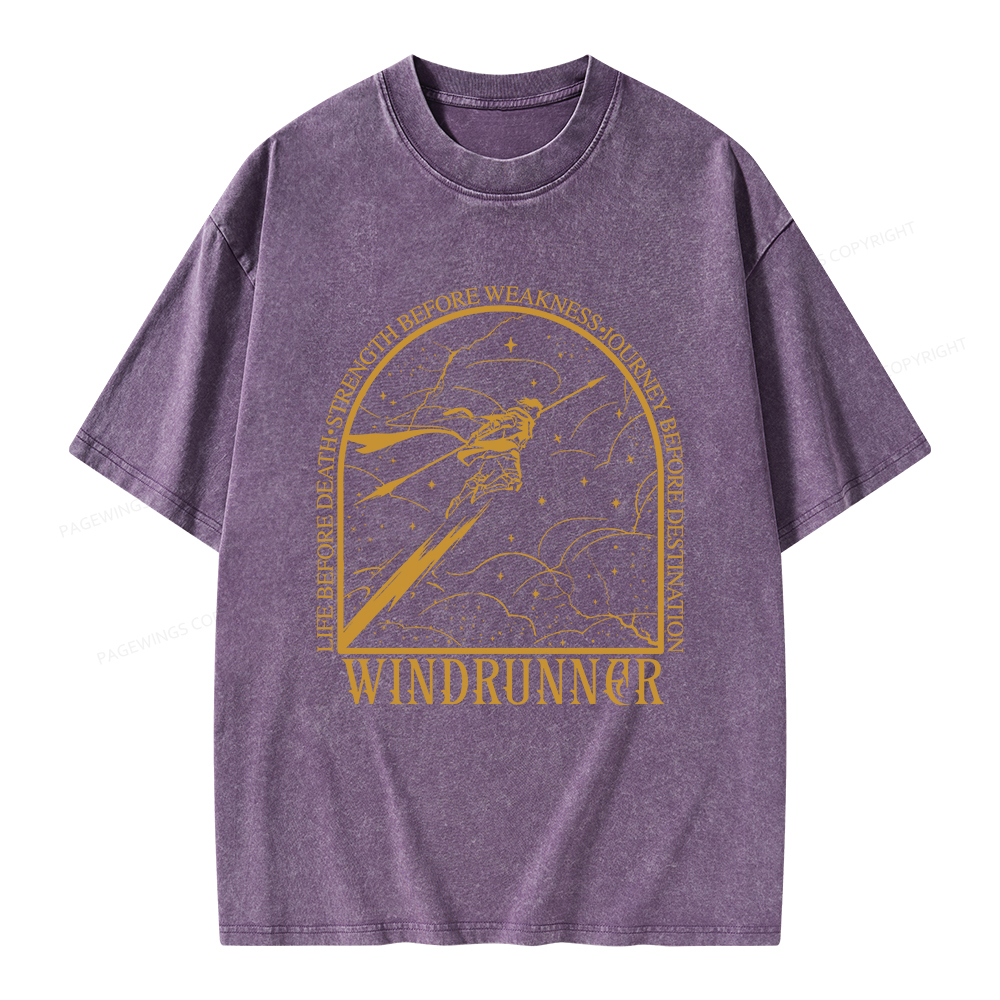 Pagewings Windrunner  Unisex Washed T-shirt