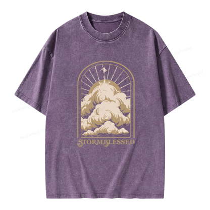 Pagewings Stormblessed Unisex Washed T-shirt