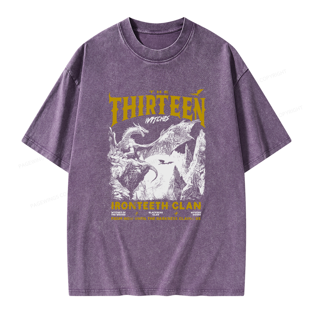 Pagewings The Thirteen Unisex Washed T-shirt