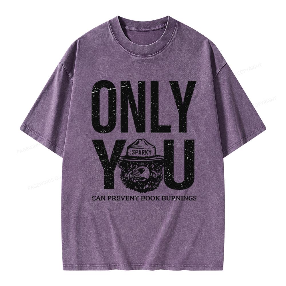 Pagewings Only You Unisex Washed T-shirt