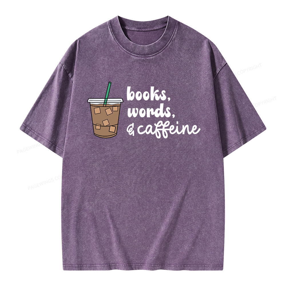 Pagewings Phonemes Graphemes Caffeine Unisex Washed T-shirt