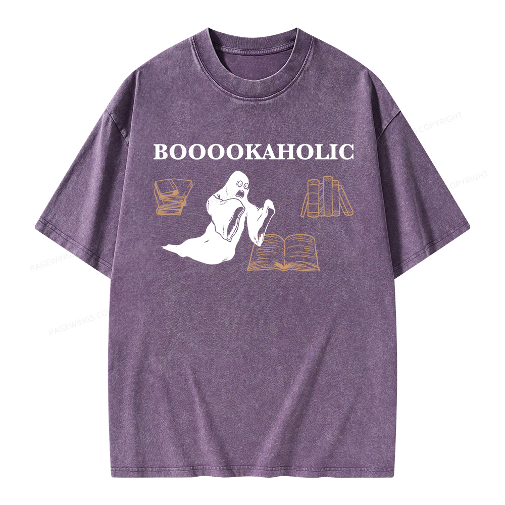 Pagewings Booookaholic Unisex Washed T-shirt