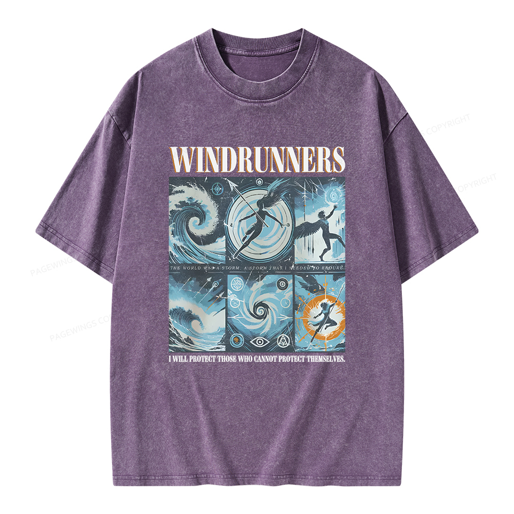 Pagewings Windrunners Unisex Washed T-shirt