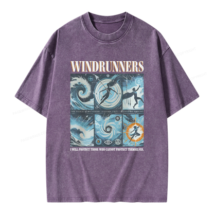 Pagewings Windrunners Unisex Washed T-shirt