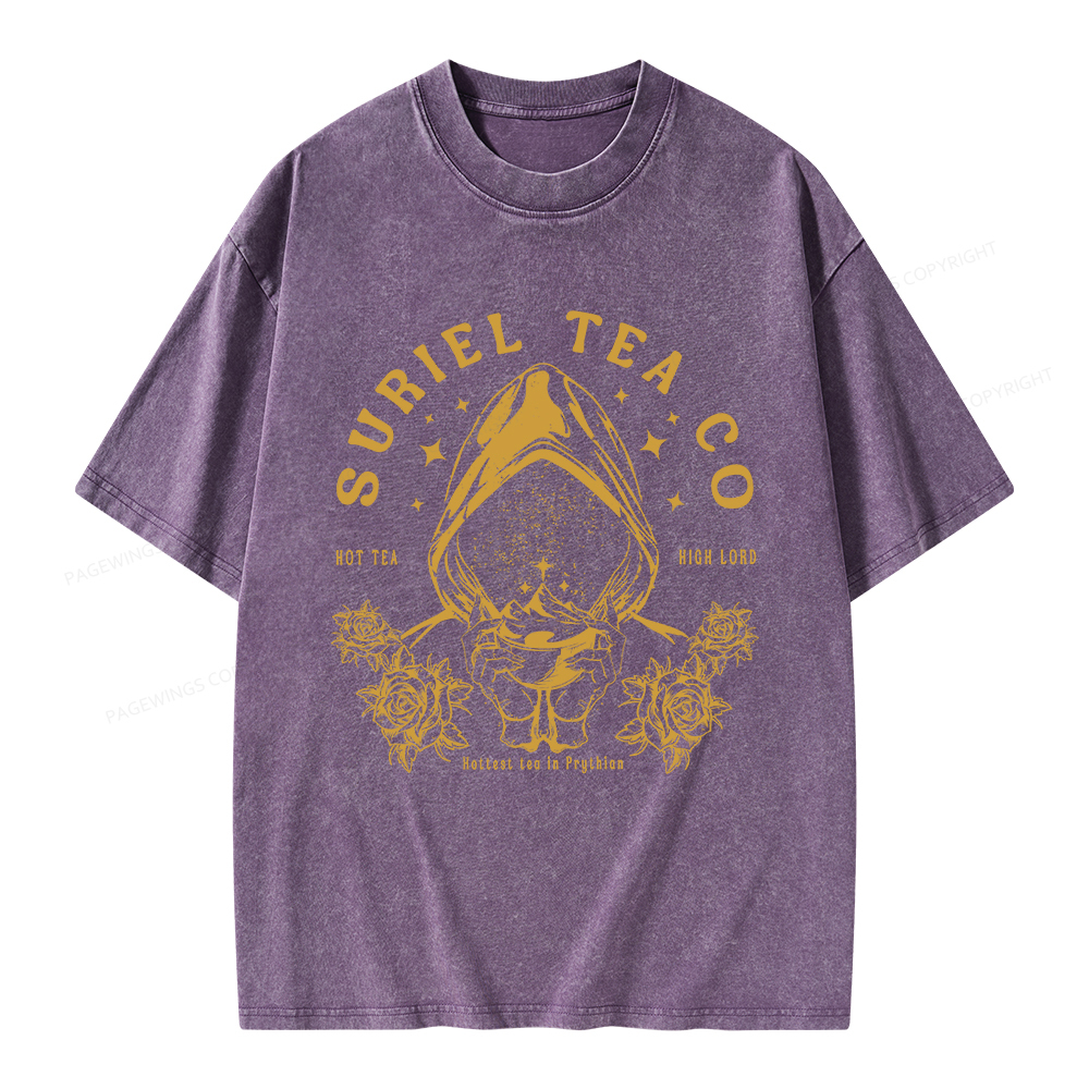 Pagewings Suriel Tea Co Unisex Washed T-shirt