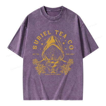 Pagewings Suriel Tea Co Unisex Washed T-shirt