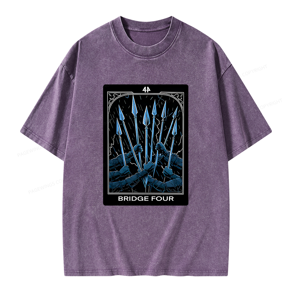 Pagewings Bridge Four Unisex Washed T-shirt