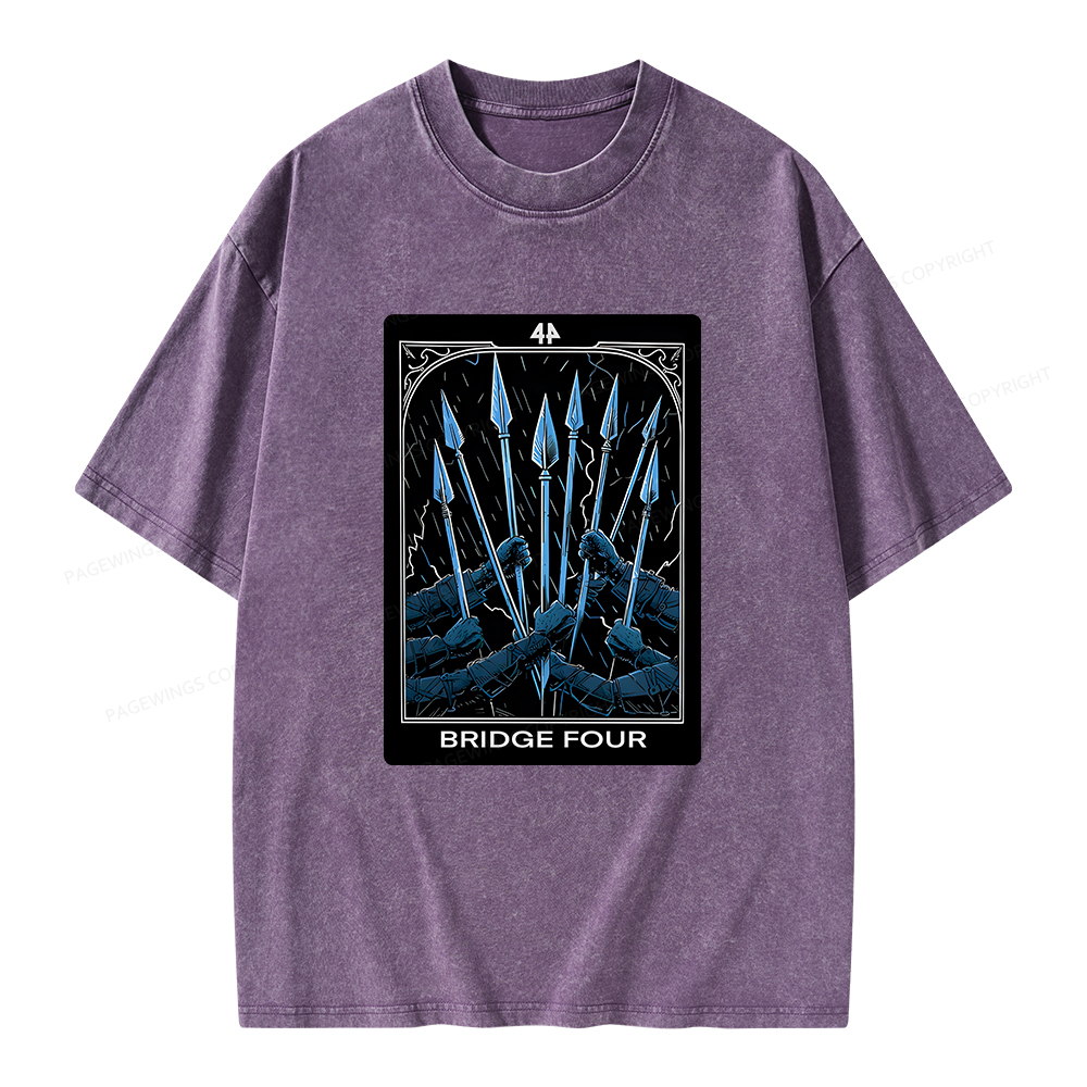 Pagewings Bridge Four Unisex Washed T-shirt