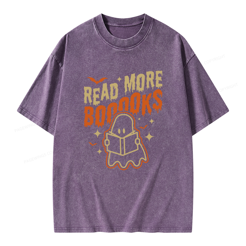 Pagewings Read More Booooks Unisex Washed T-shirt