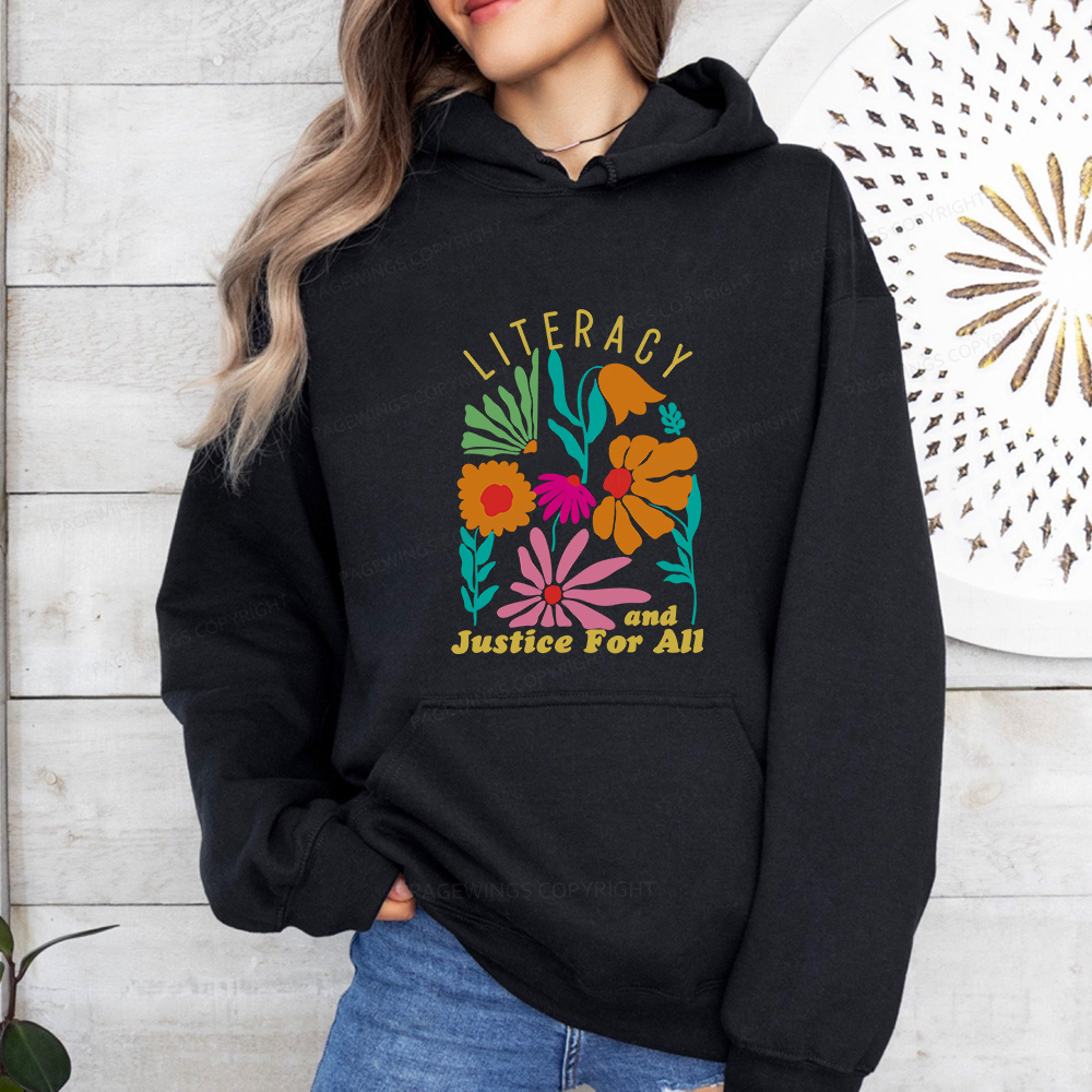 Pagewings Literacy And Justice Unisex Classic Hoodie