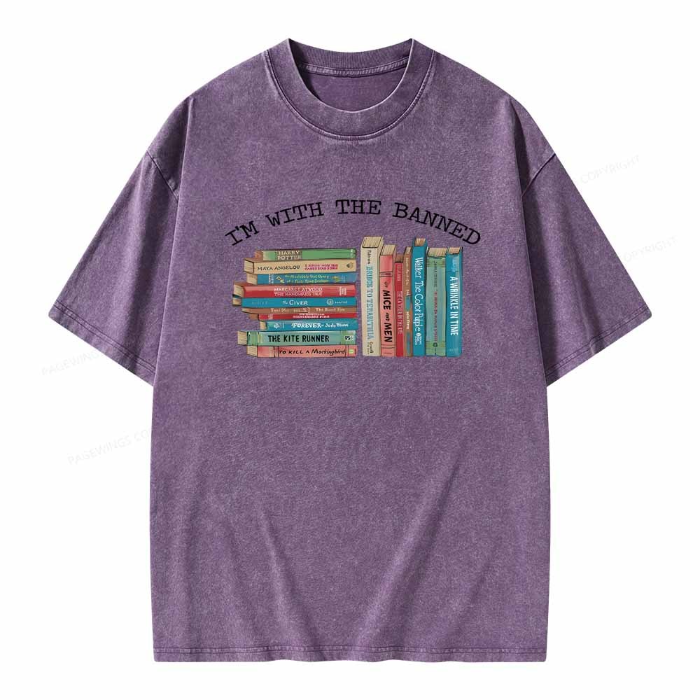 [Copy]Pagewings Ban The Fascists Save The Books Shirt Unisex Washed T-shirt
