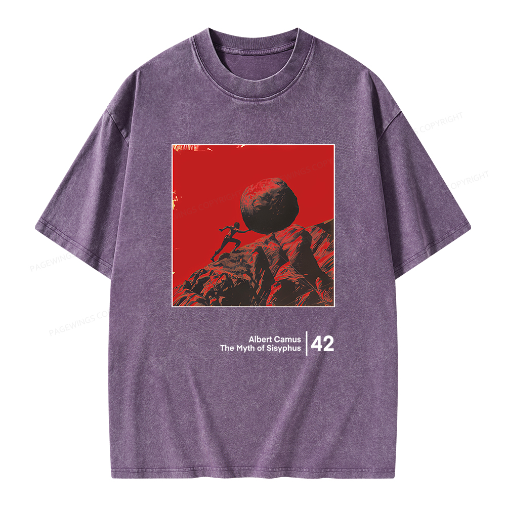 Pagewings Sisyphus Unisex Washed T-shirt