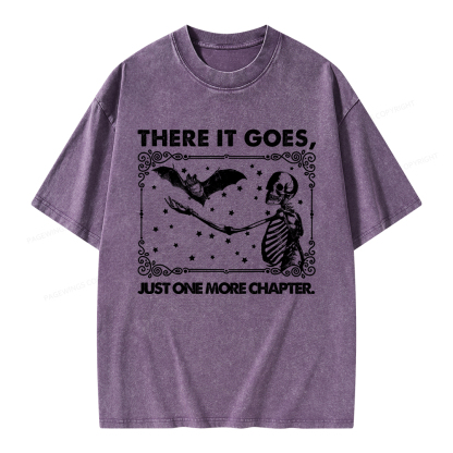 Pagewings There It Goes Just One More Chapter Unisex Washed T-shirt