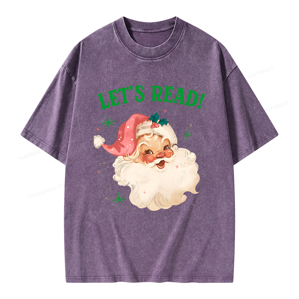 Pagewings Let’s Read Unisex Washed T-shirt