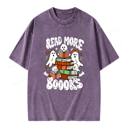 Pagewings Read More Boooks Unisex Washed T-shirt