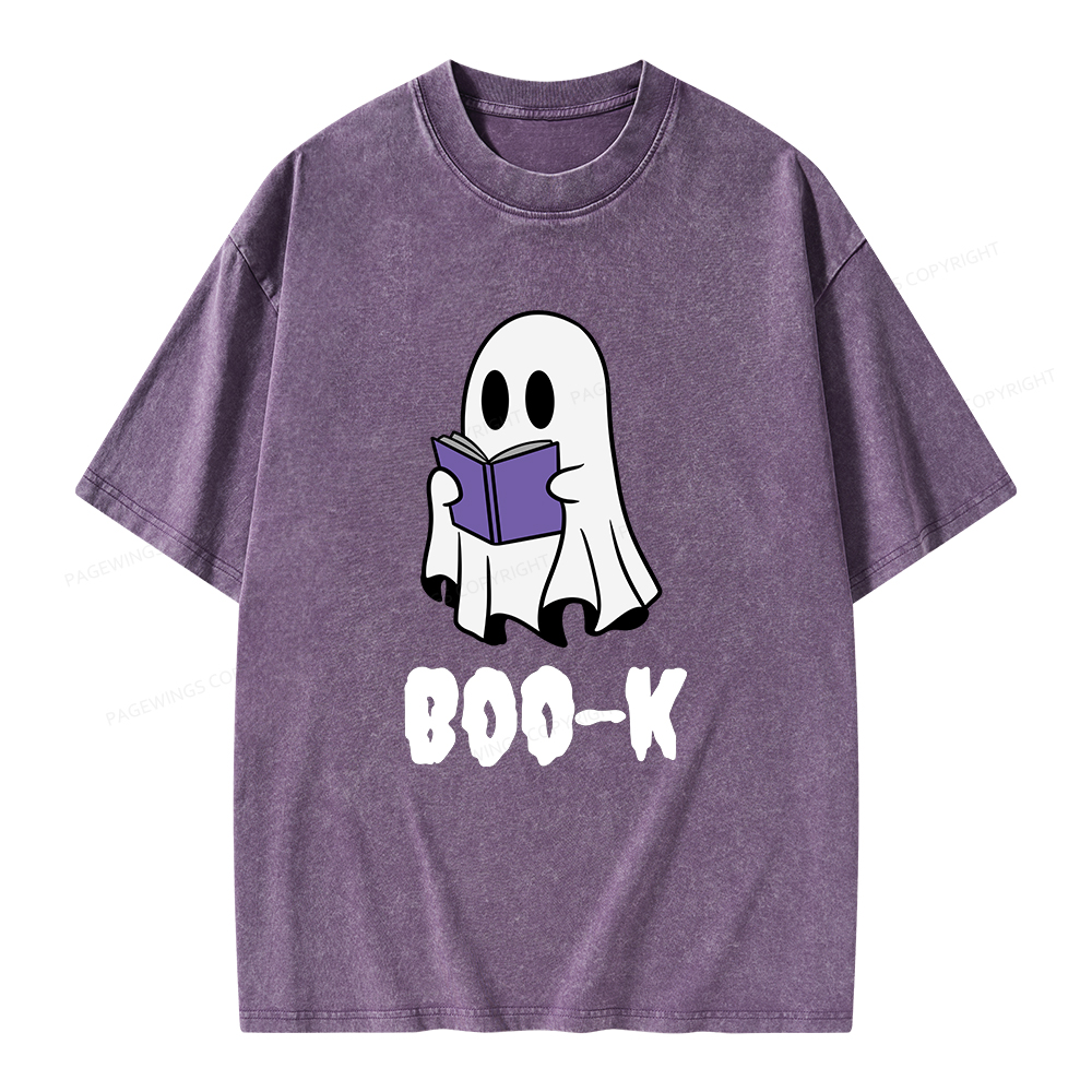 Pagewings Boo-K Unisex Washed T-shirt