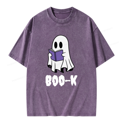 Pagewings Boo-K Unisex Washed T-shirt