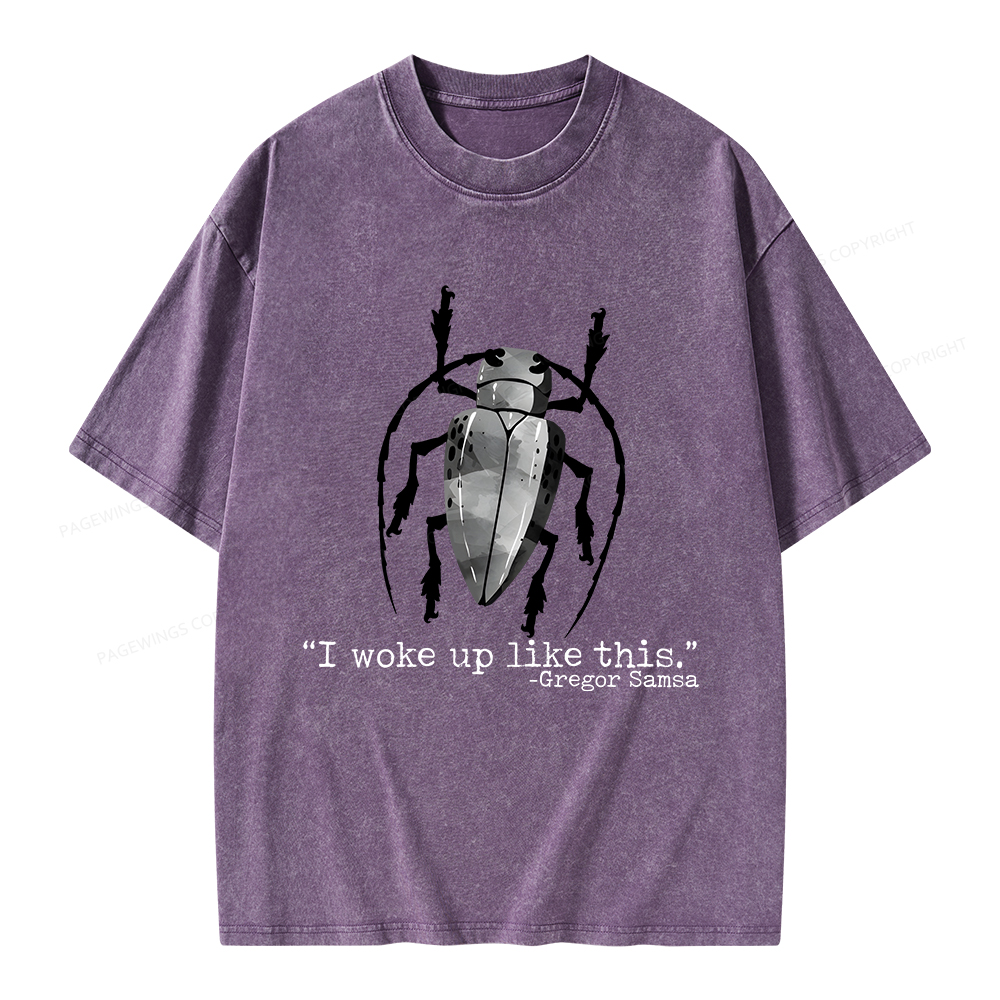 Pagewings I Woke Up Like This Unisex Washed T-shirt