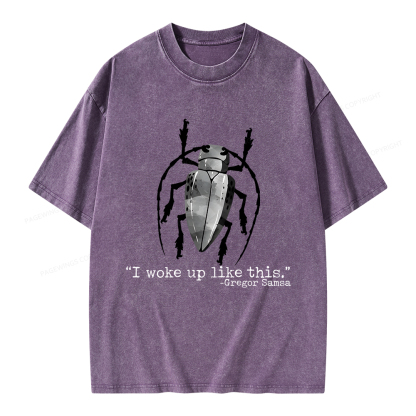 Pagewings I Woke Up Like This Unisex Washed T-shirt