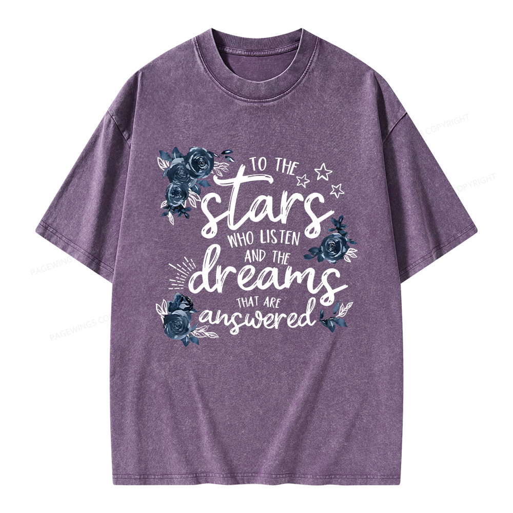 Pagewings To The Stars Unisex Washed T-shirt