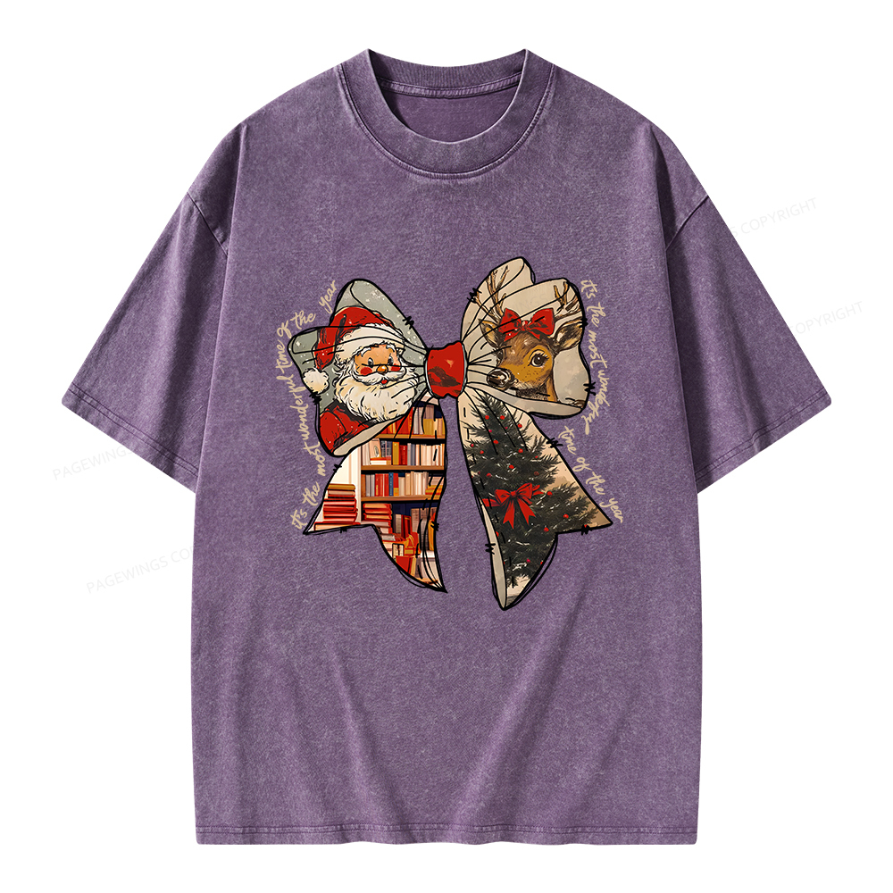 Pagewings It's The Most Wonderful Time Of The Year Unisex Washed T-shirt