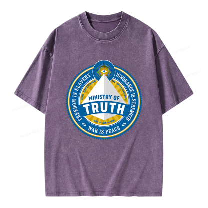 Pagewings Ministry of Truth Unisex Washed T-shirt