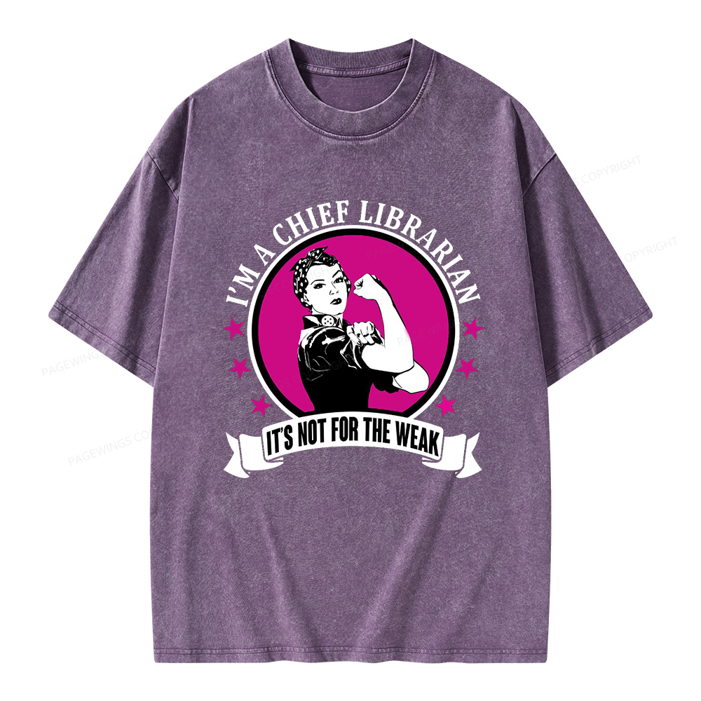 Pagewings Chief Librarian on Women's T-Shirt Unisex Washed T-shirt