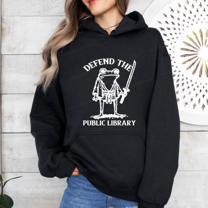 Pagewings Defend Your Public Library Unisex Classic Hoodie