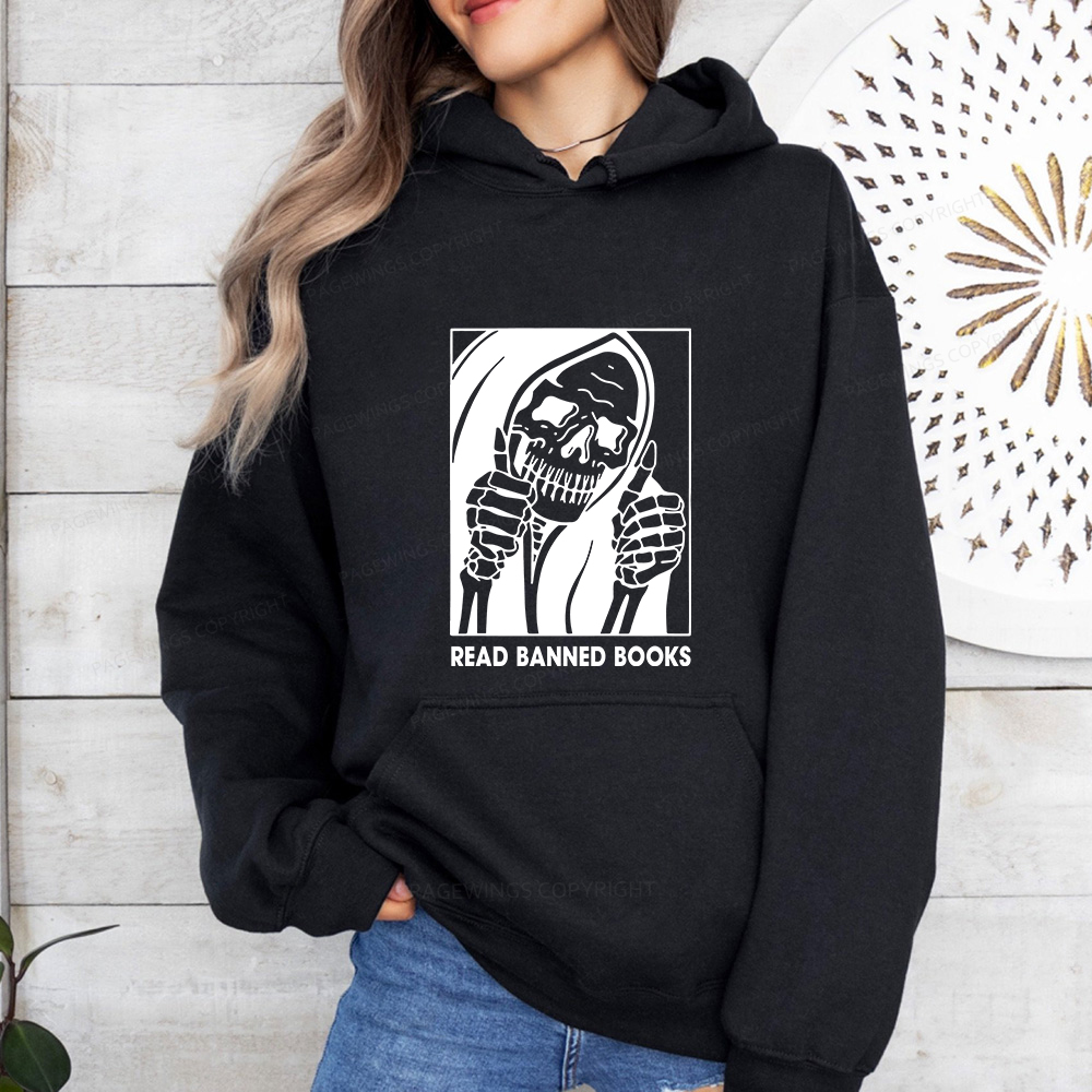 Pagewings Read Banned Book Unisex Classic Hoodie