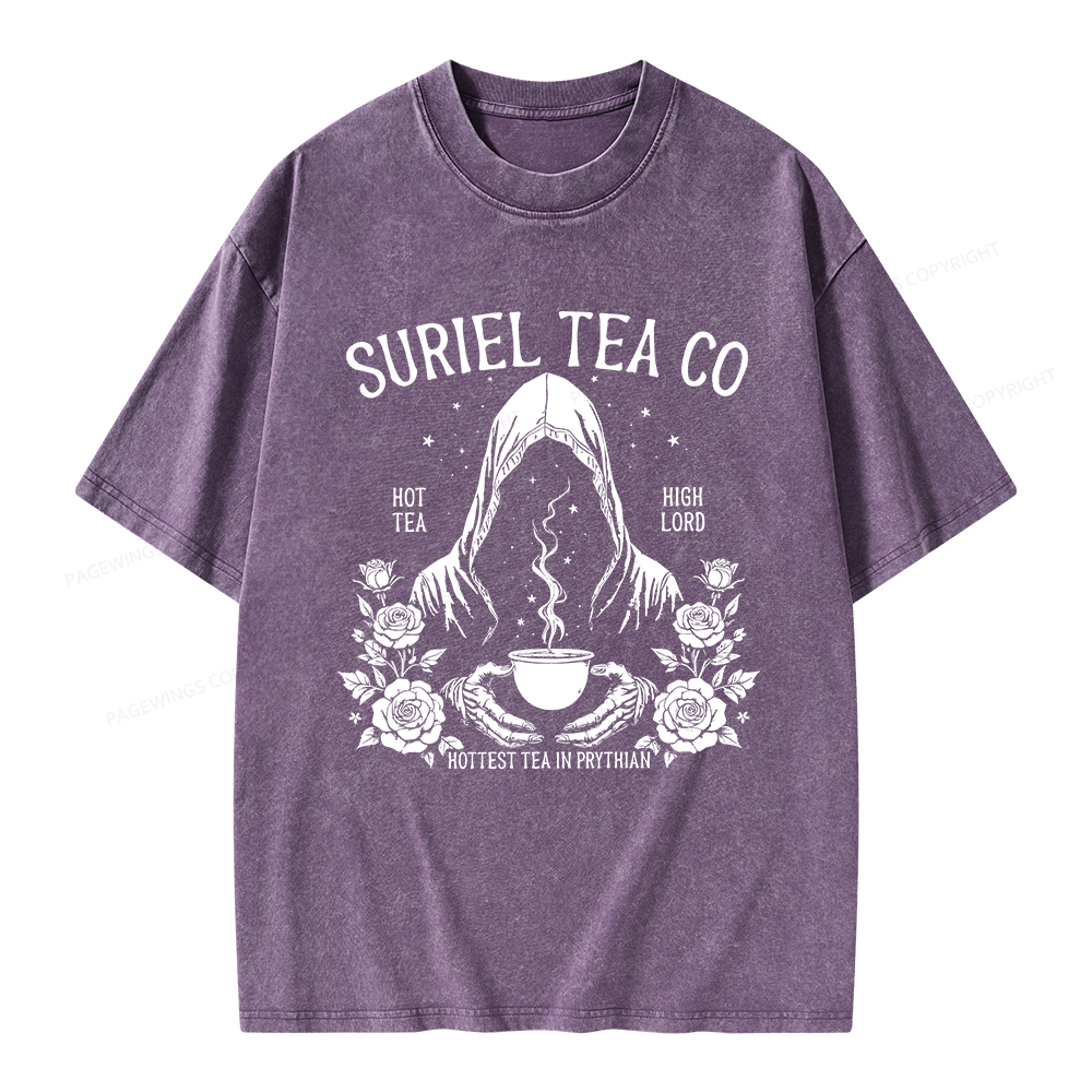Pagewings Suriel Tea Co Unisex Washed T-shirt