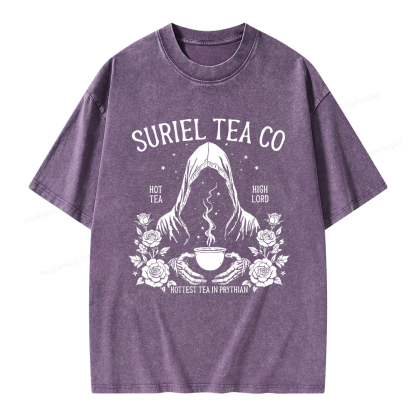 Pagewings Suriel Tea Co Unisex Washed T-shirt