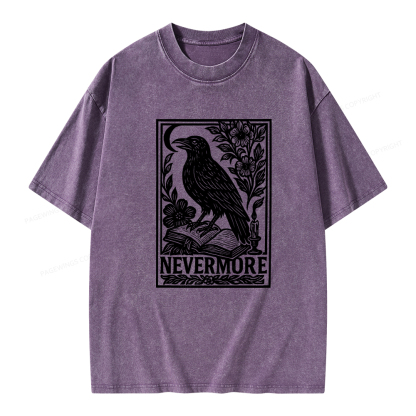 Pagewings Nevermore Unisex Washed T-shirt