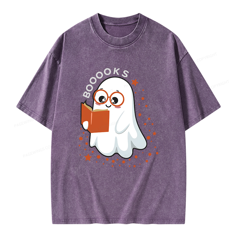 Pagewings Booooks Unisex Washed T-shirt