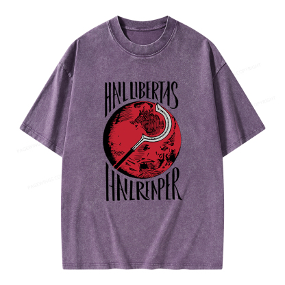 Pagewings Hail Libertas Hail Reaper Unisex Washed T-shirt