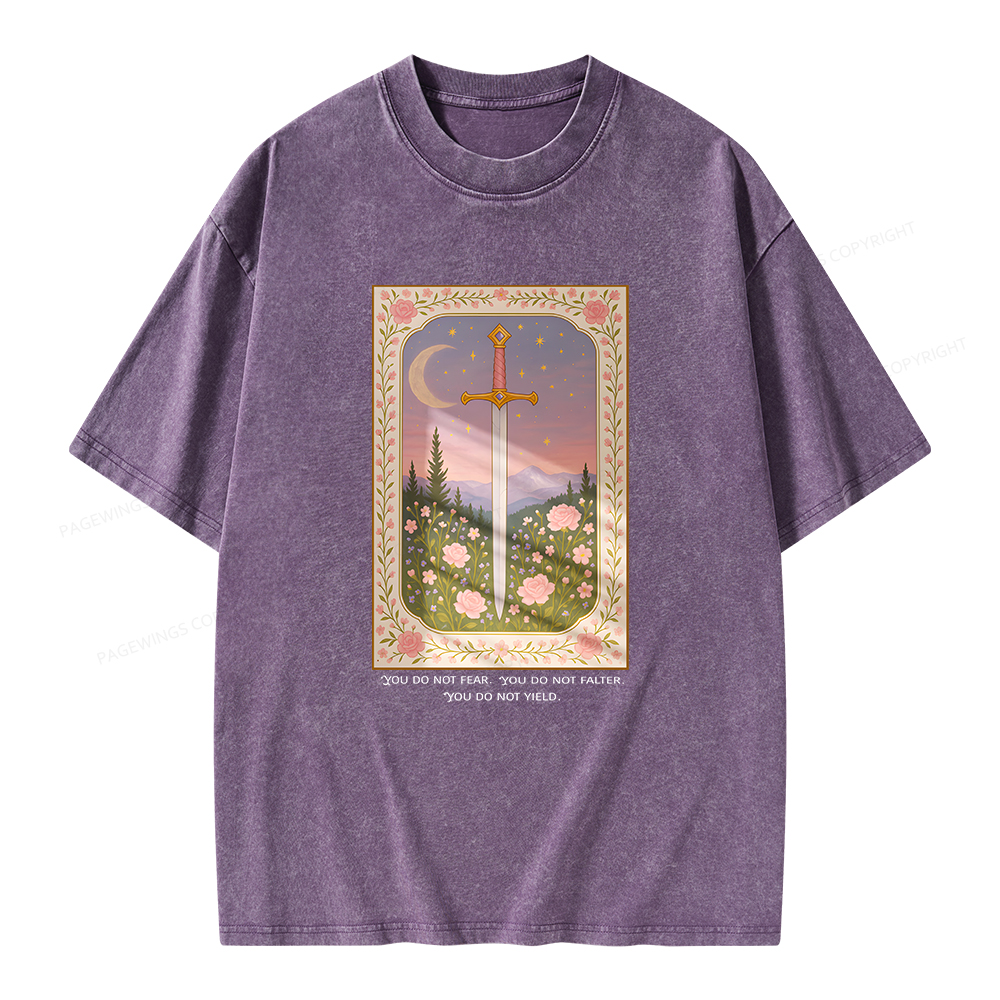 Pagewings You Do Not Fear Unisex Washed T-shirt