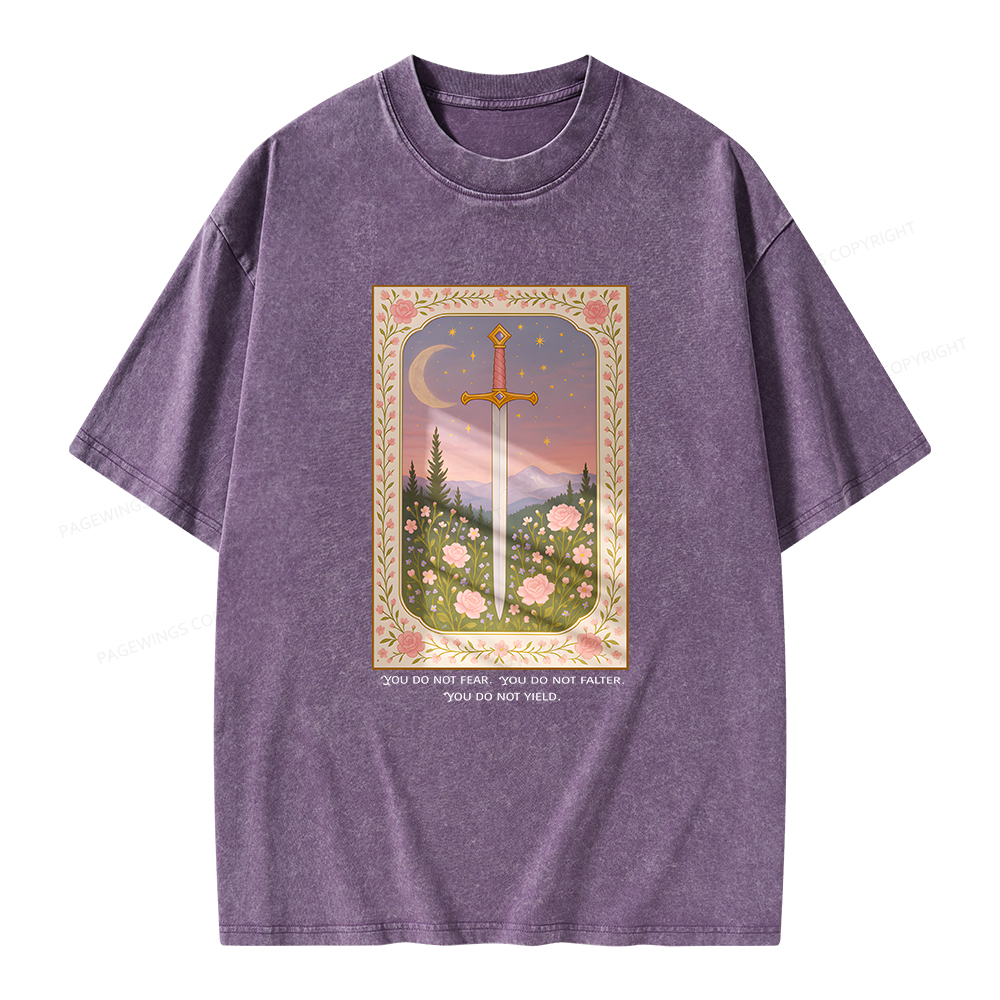 Pagewings You Do Not Fear Unisex Washed T-shirt