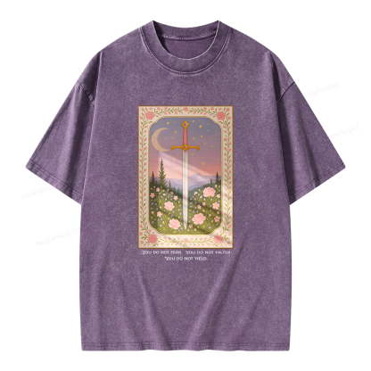 Pagewings You Do Not Fear Unisex Washed T-shirt