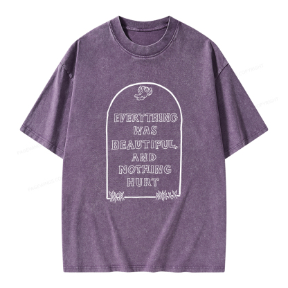 Pagewings Everything Was Beautiful Unisex Washed T-shirt