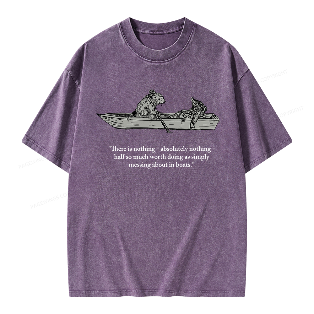 Pagewings There Is Nothing Unisex Washed T-shirt