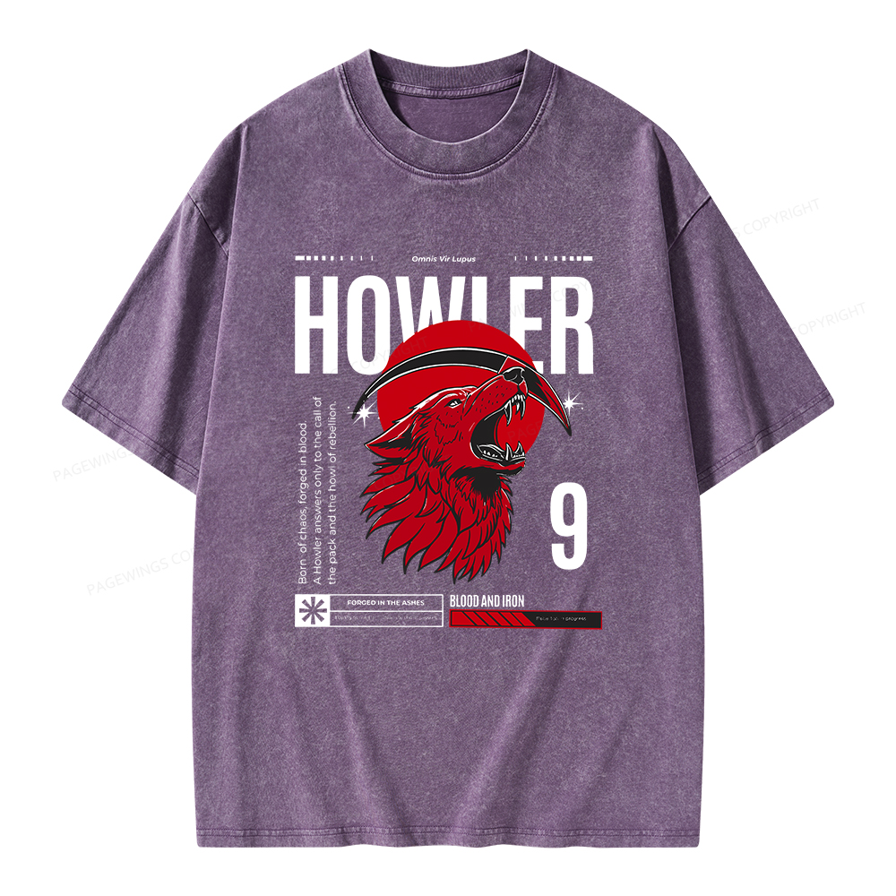 Pagewings Howler Unisex Washed T-shirt